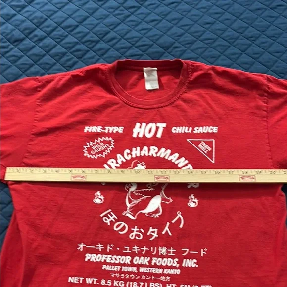 Red Sriracharmander Graphic T-Shirt - Picture 3 of 6